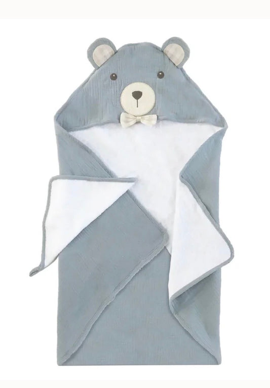 Mon Ami Petit Bear Terry Muslin Towel / Washcloth Set - Persnickety Shop