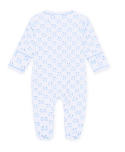MAGNOLIA BABY Little Crawlers Print Zip Footie - Light Blue - Persnickety Shop
