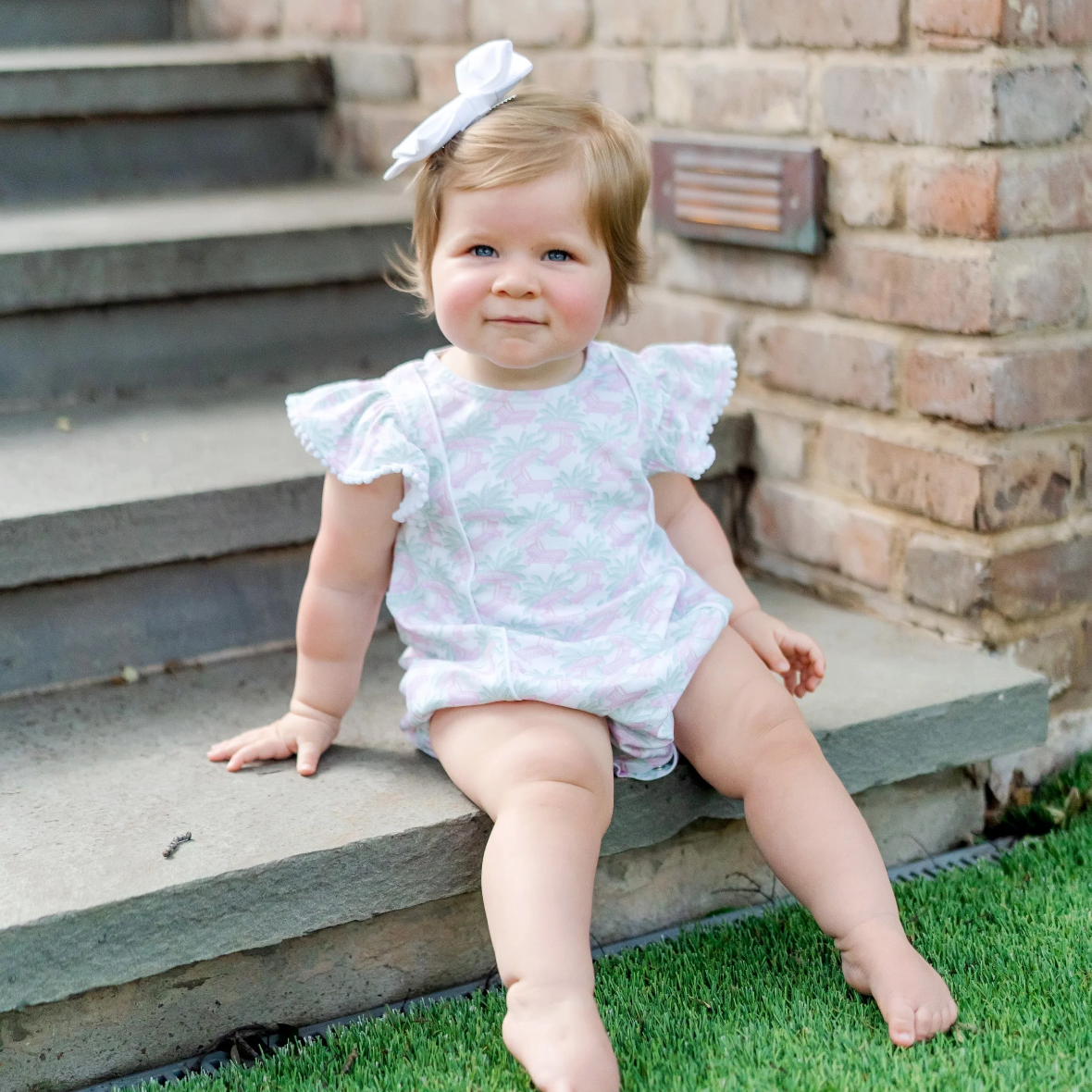 MARION GIRLS' BUBBLE - POOLSIDE PALMS - Persnickety Shop