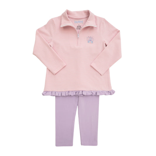 Itsy Bitsy Girls Castle 1/4 Zip Pullover Set