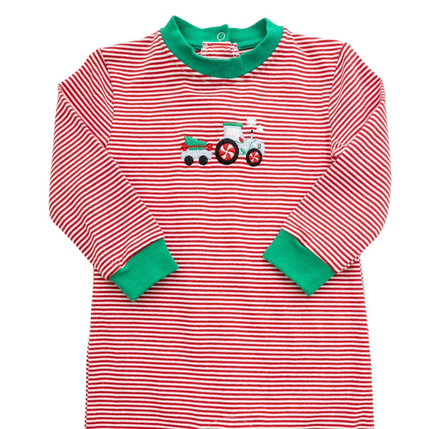 Itsy Bitsy Boys Christmas Tractor Romper