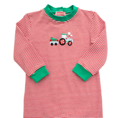Itsy Bitsy Boys Christmas Tractor Romper