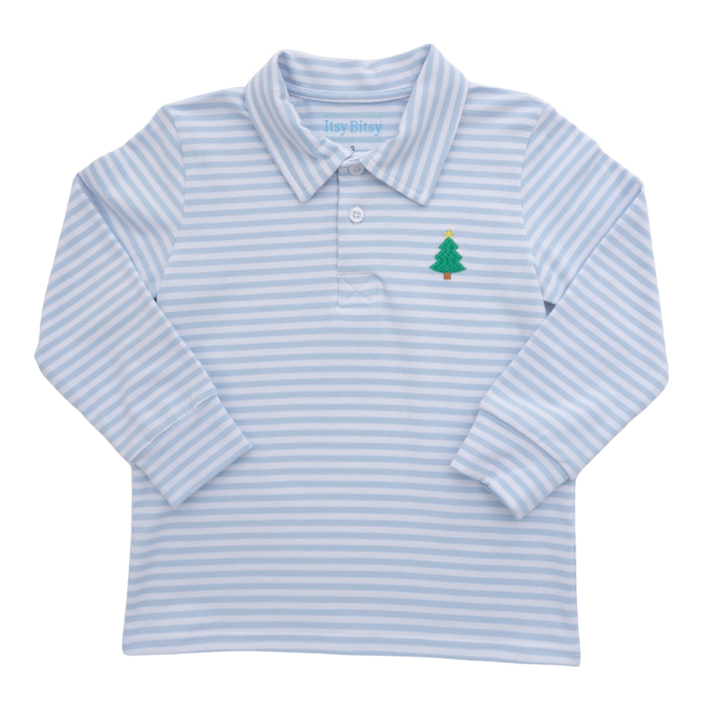 Itsy Bitsy Boys Christmas Tree Polo