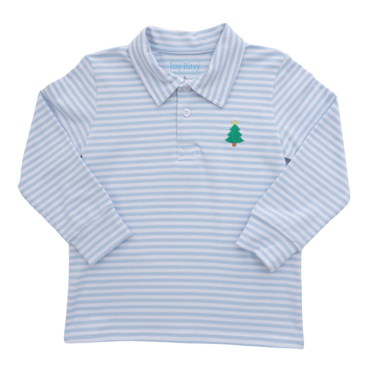 Itsy Bitsy Boys Christmas Tree Polo