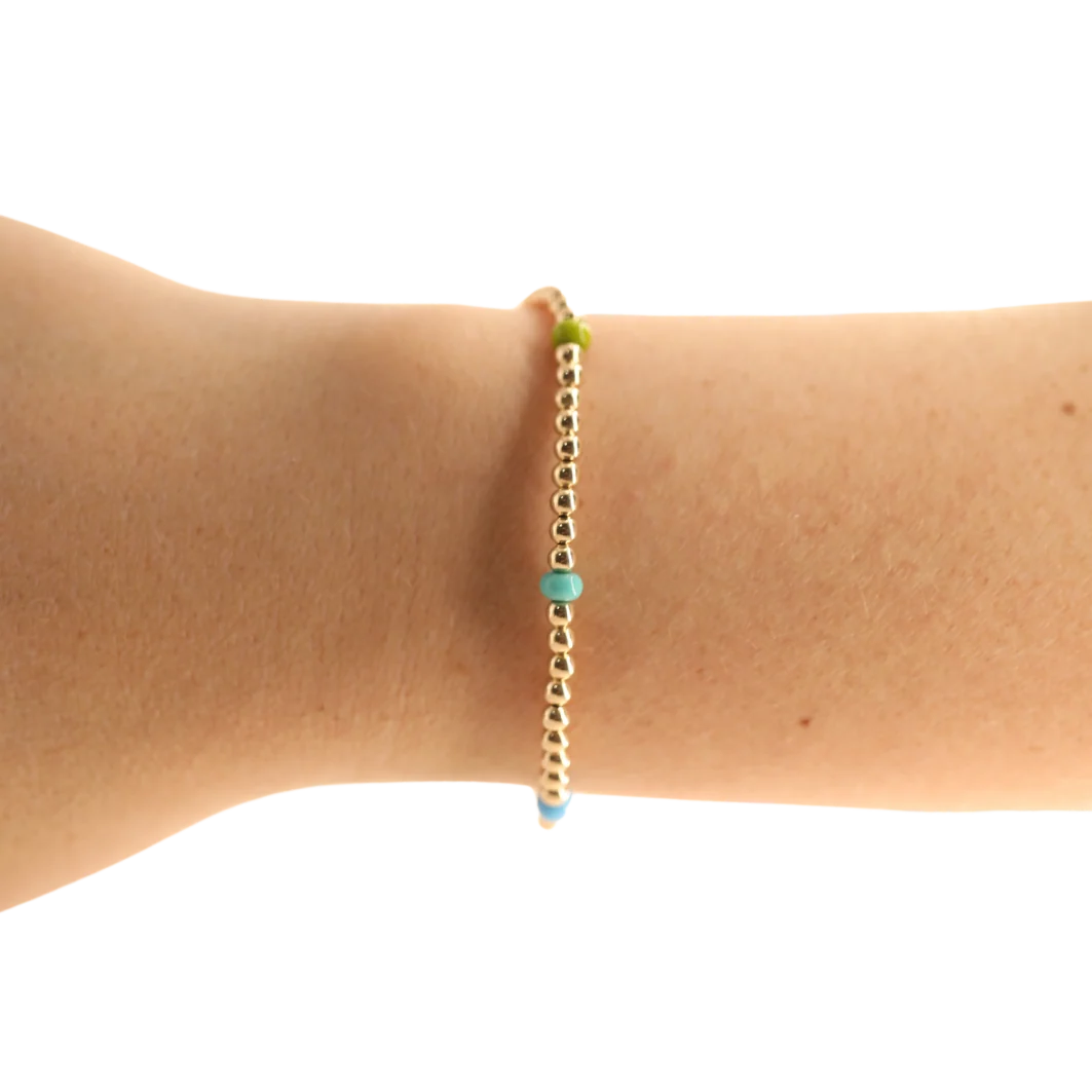 Beaded Blondes Confetti Poppi Bracelet 6.75 inch