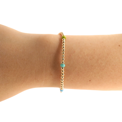 Beaded Blondes Confetti Poppi Bracelet 6.75 inch