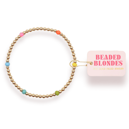 Beaded Blondes Confetti Poppi Bracelet 6.75 inch