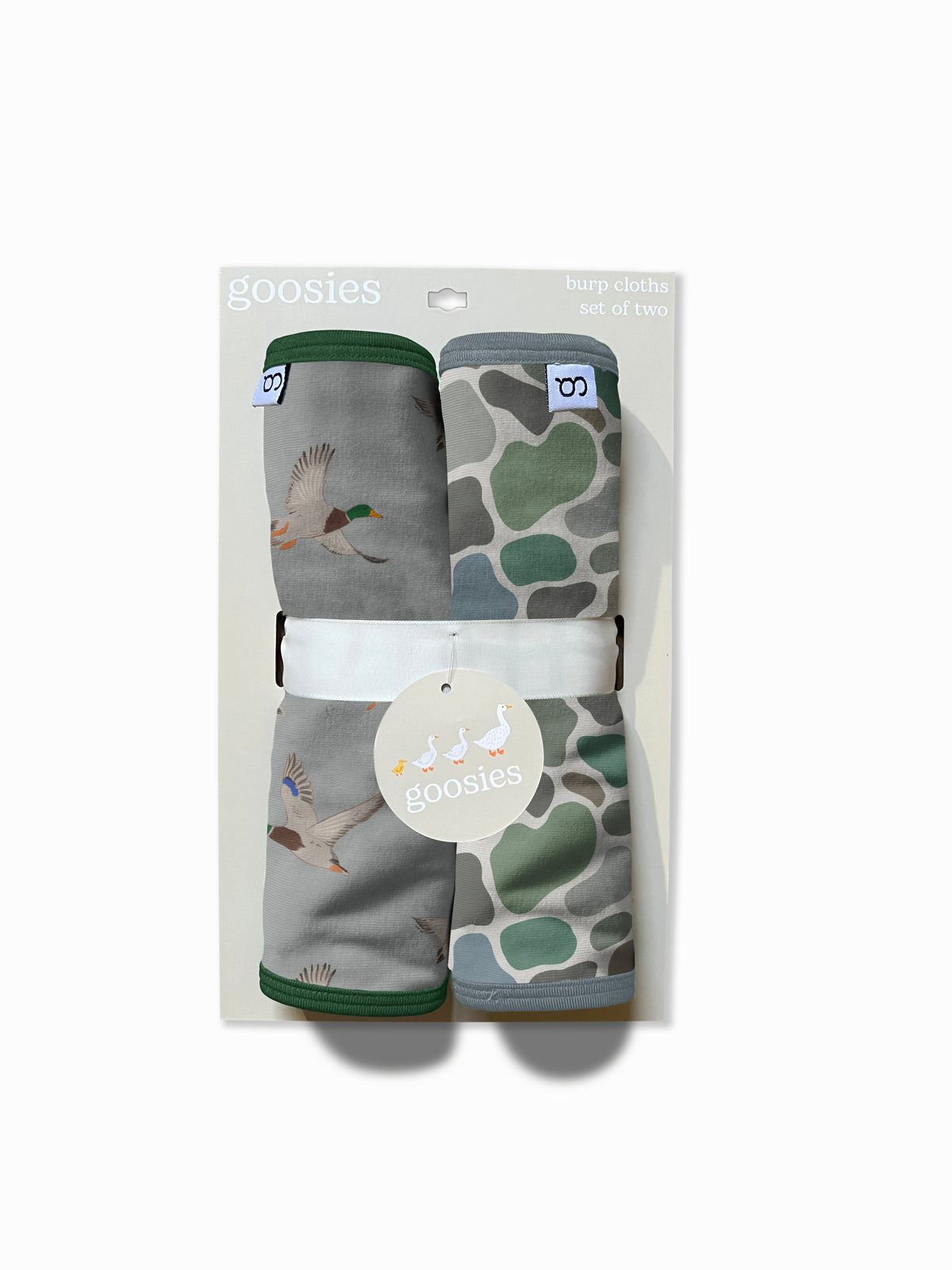 GOOSIES- BURP CLOTH SET- MALLARDS