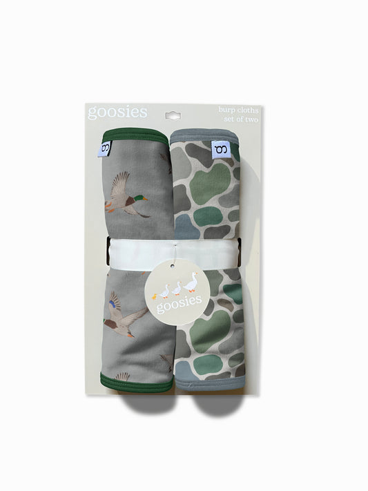 GOOSIES- BURP CLOTH SET- MALLARDS