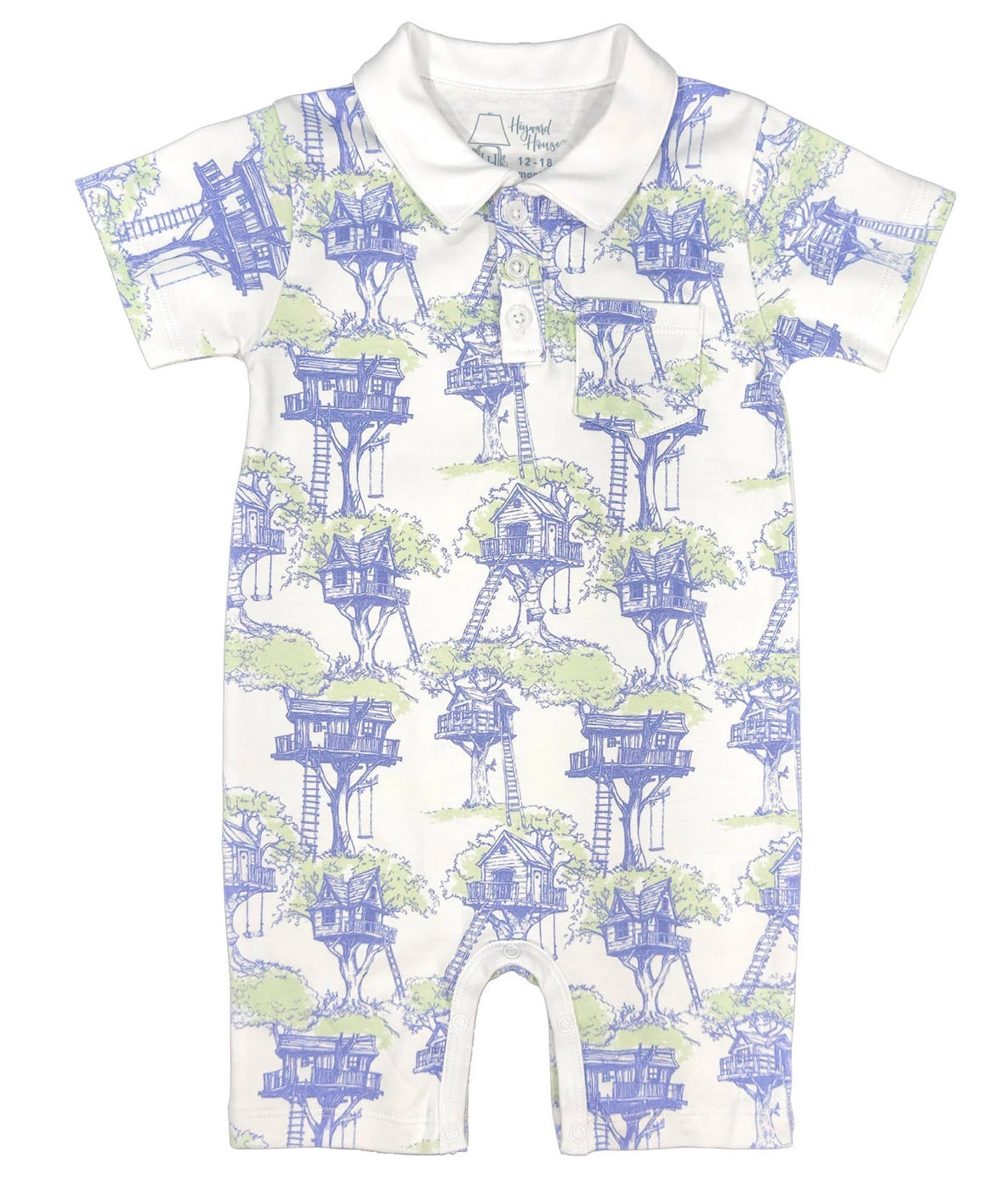Heyward House Collared Playtime Romper-Canopy Club - Persnickety Shop