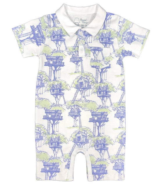 Heyward House Collared Playtime Romper-Canopy Club - Persnickety Shop