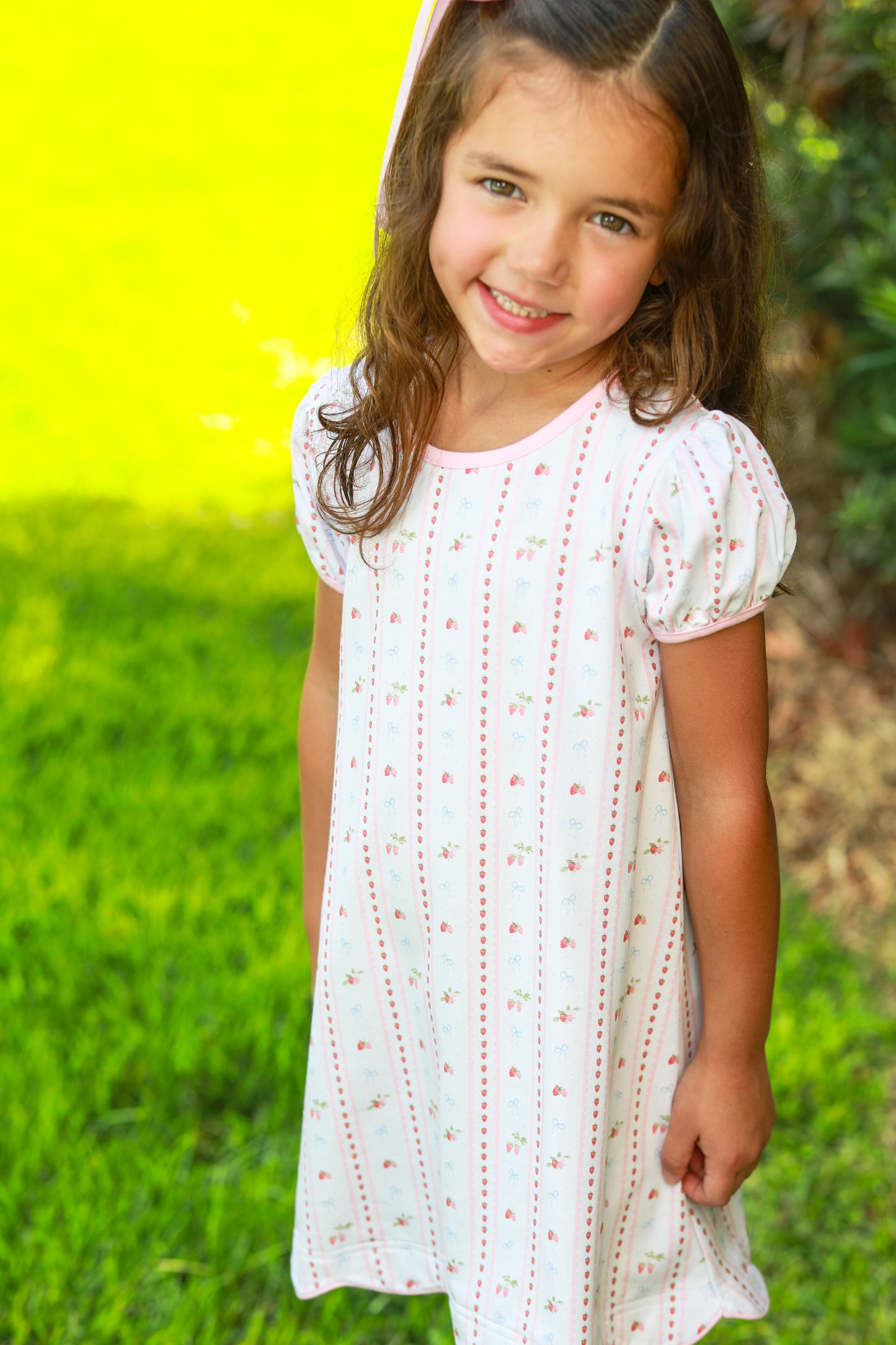 Trotter Street Kids Berry Sweet Scalloped Dress - Persnickety Shop
