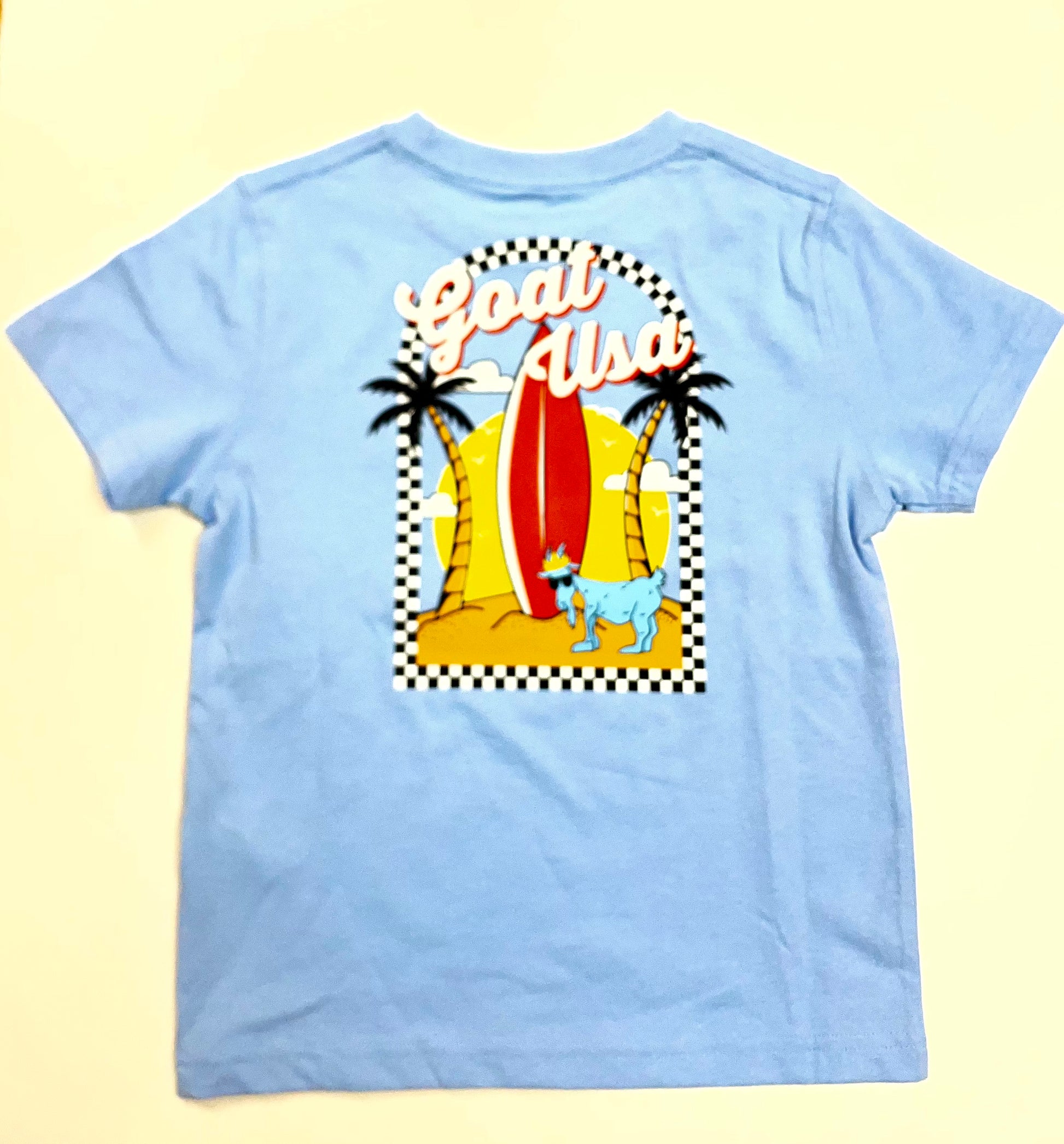 GOAT USA -SURFPALM SURF AND PALM T-Shirt: CAROLINA BLUE - Persnickety Shop