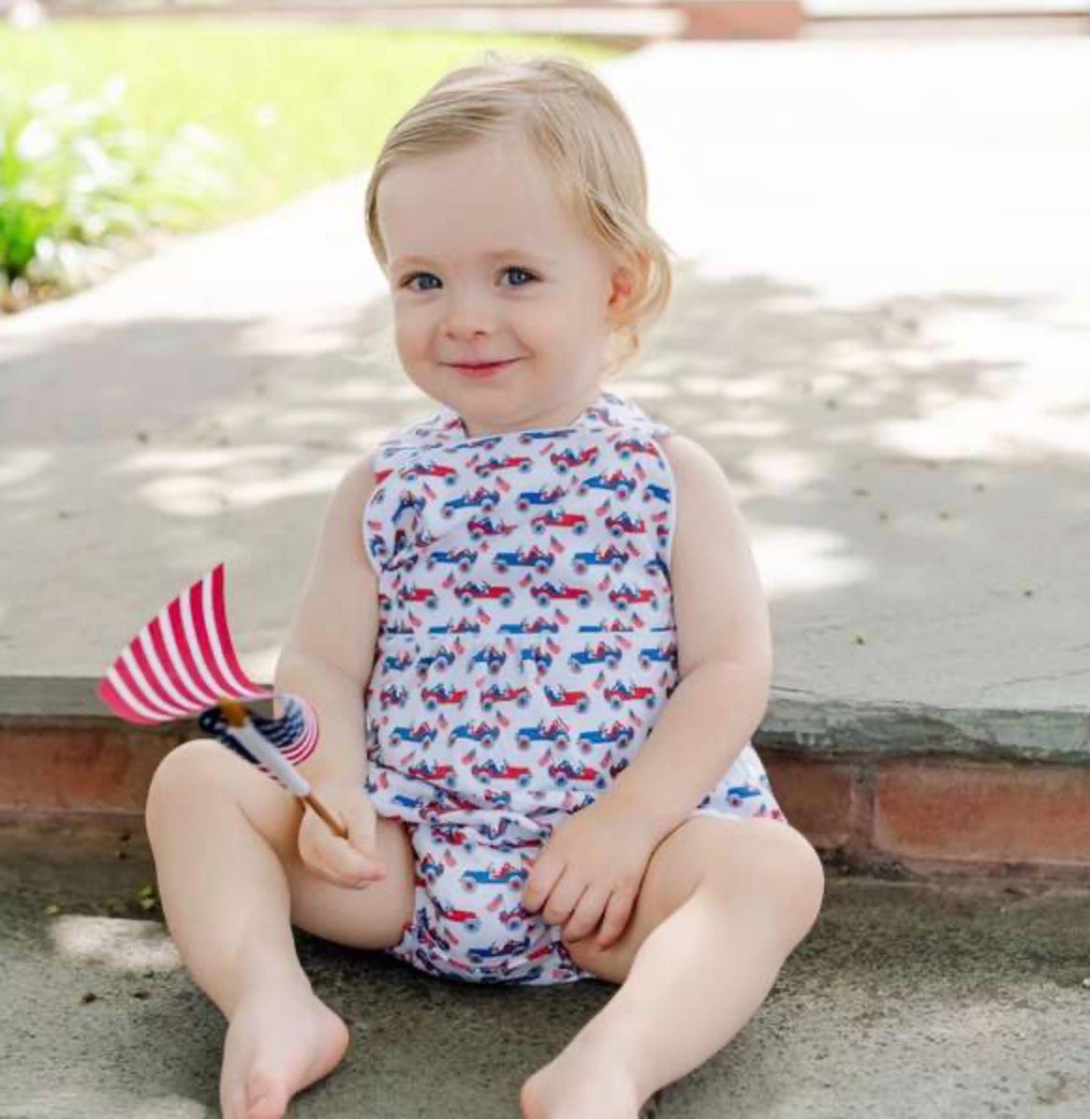 Lila & Hayes Benton Boys' Bubble - Patriotic Jeeps - Persnickety Shop
