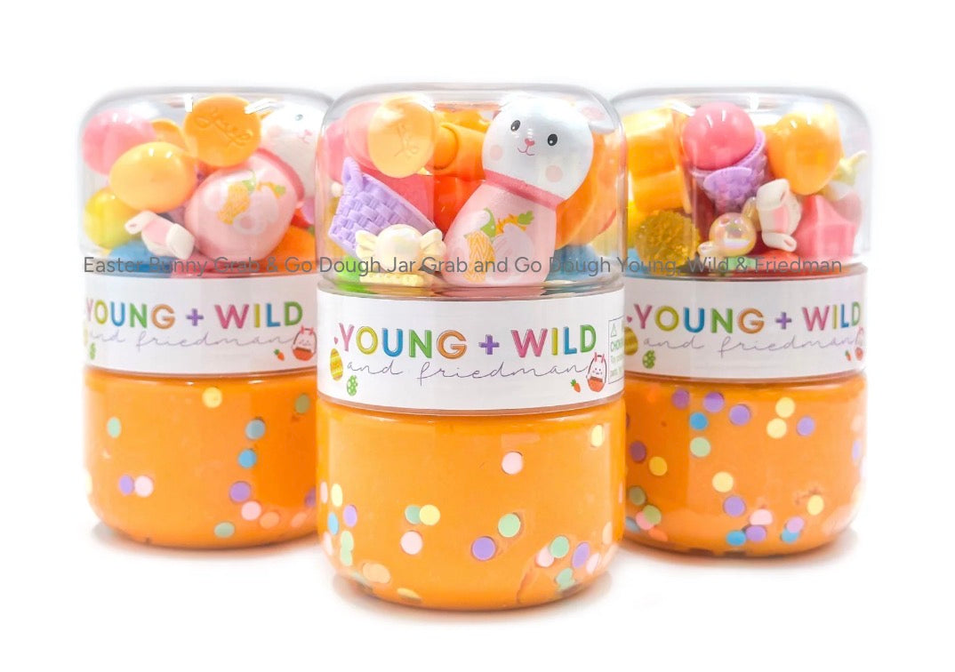 Fluffy Bunny Grab & Go Dough Jar - Persnickety Shop