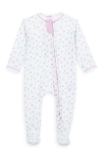 MAGNOLIA BABY Evelyn's Classics Print Zip Footie - Persnickety Shop