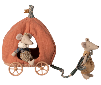 Maileg Pumpkin Carriage - Mouse - Persnickety Shop