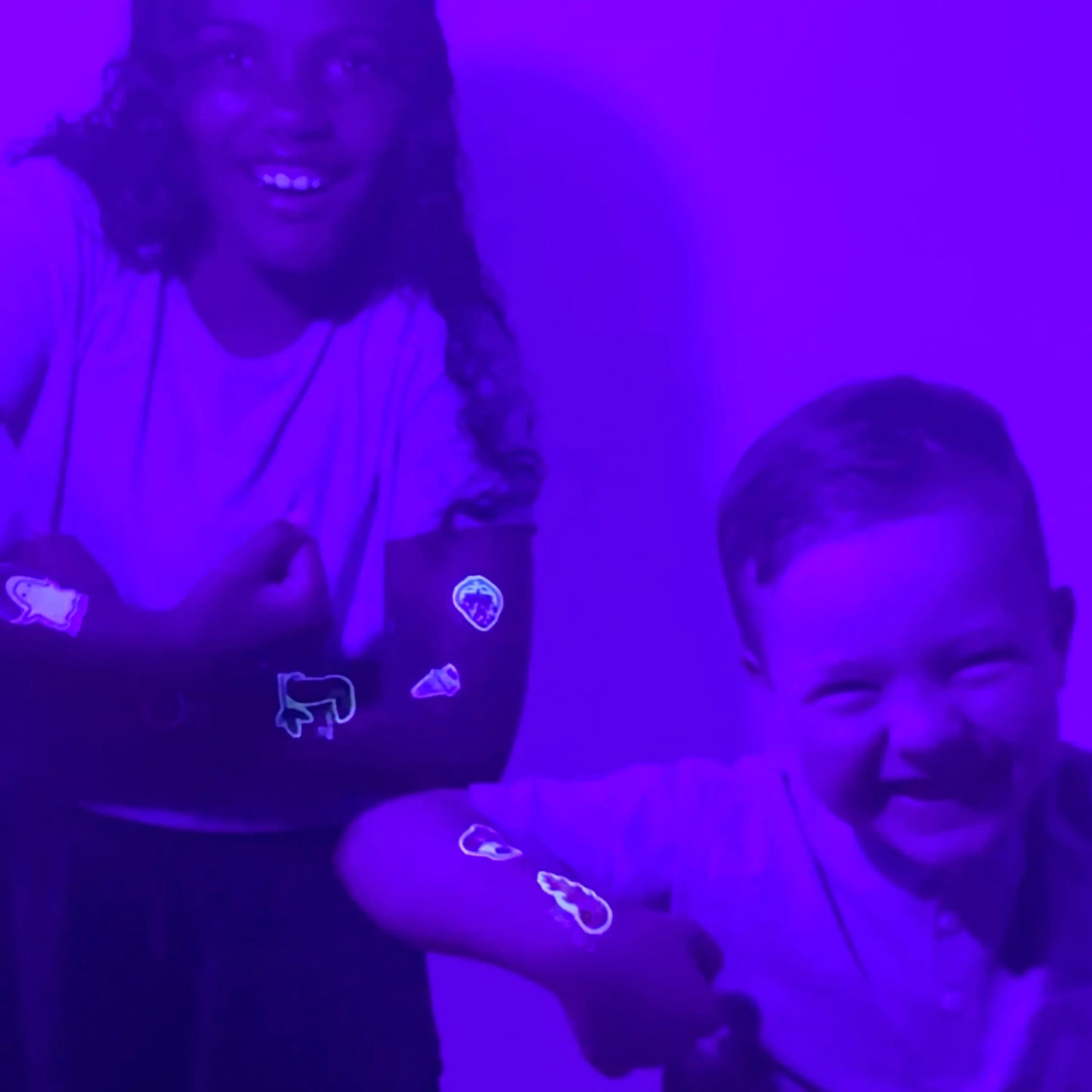 Ooly Tattoo-Palooza Glow in the Dark Temporary Tattoos - Zero Gravity Dinos - 3 Sheets - Persnickety Shop