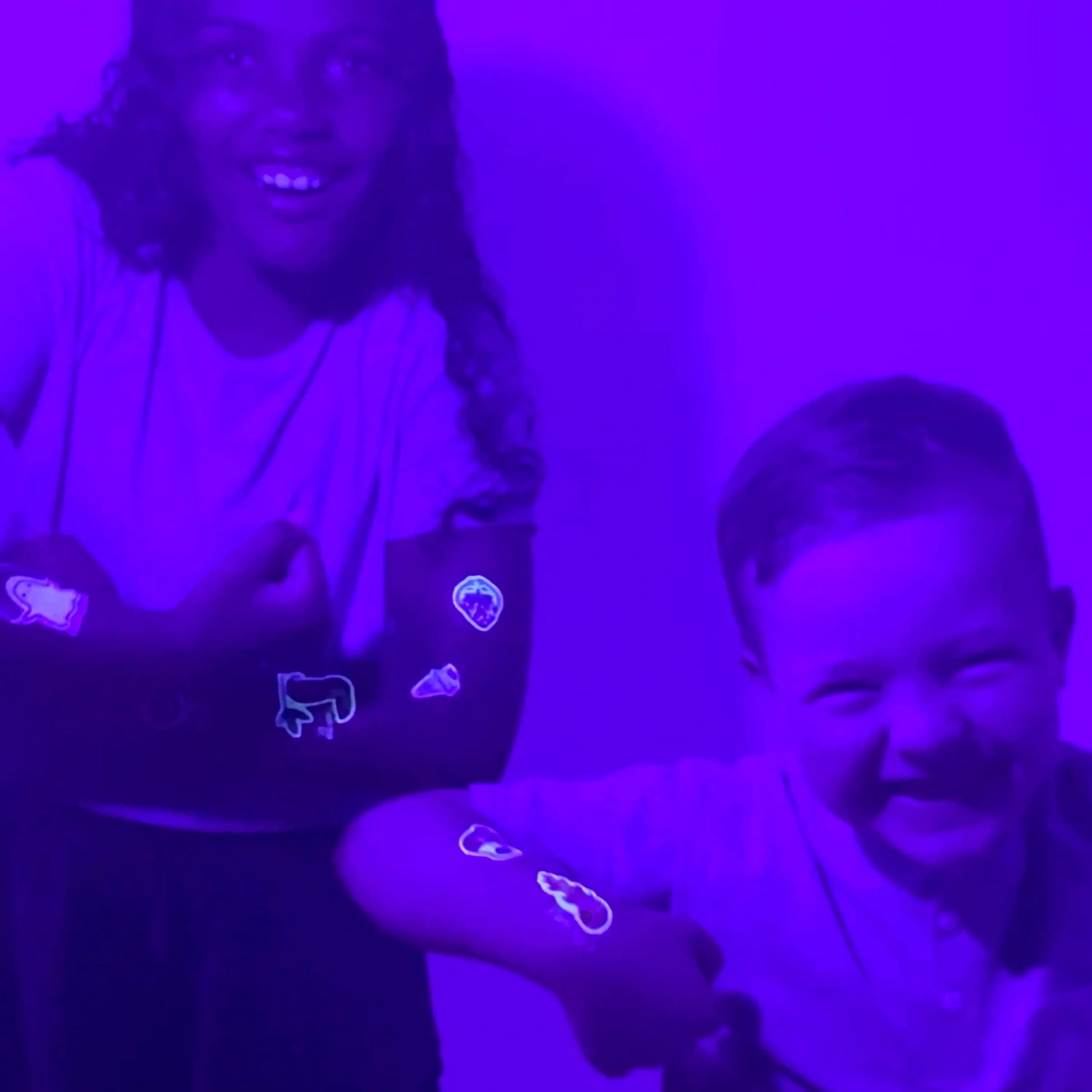 Ooly Tattoo-Palooza Glow in the Dark Temporary Tattoos - Zero Gravity Dinos - 3 Sheets - Persnickety Shop