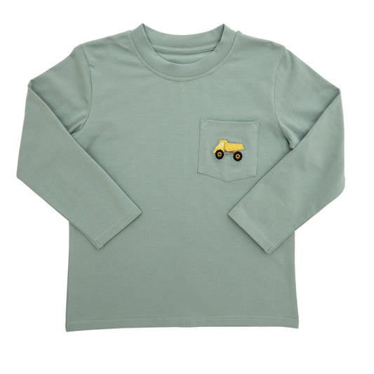 Itsy Bitsy Boys Dump Truck Pocket Tee