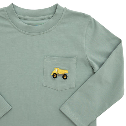 Itsy Bitsy Boys Dump Truck Pocket Tee
