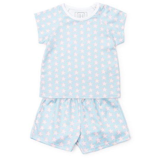 EMERY GIRLS' SHORT SET - SEASIDE STARFISH - Persnickety Shop