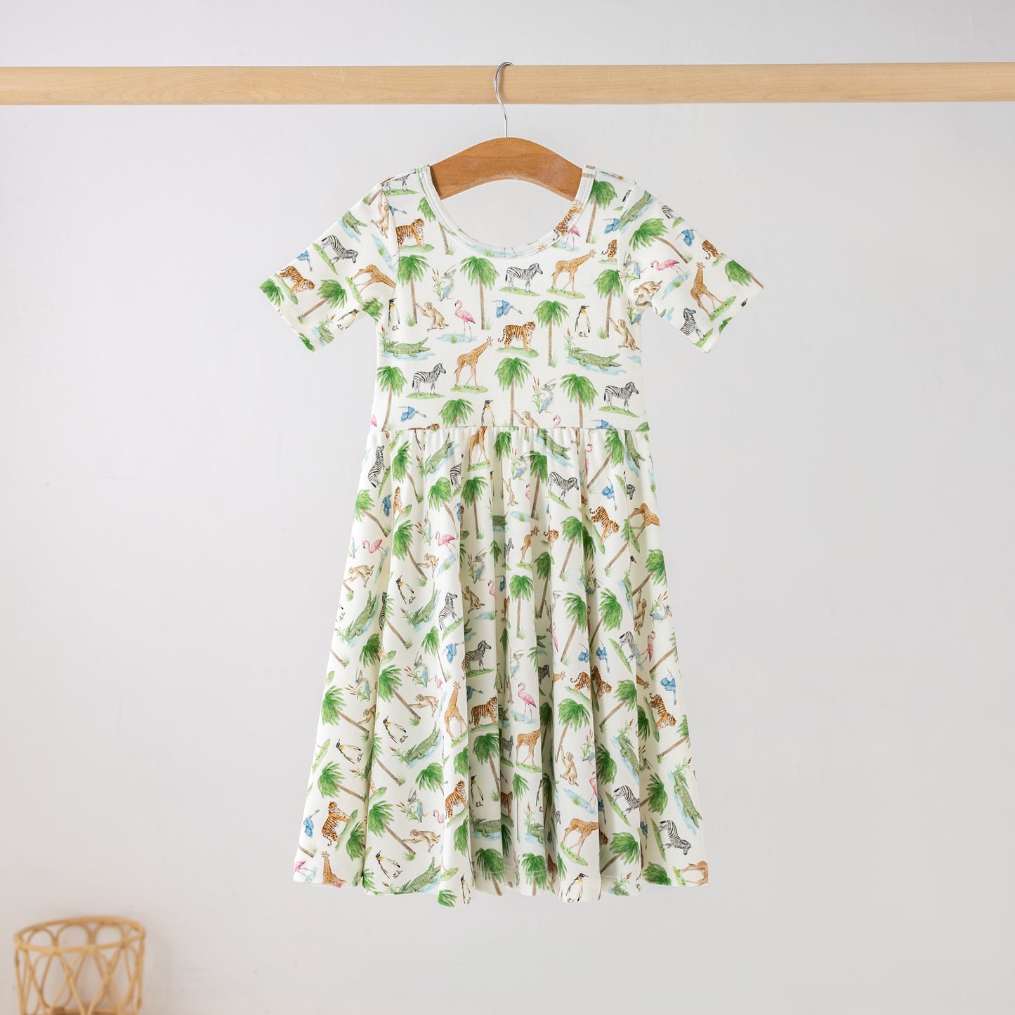 Go Wild Organic Cotton Dress for Kids (Pre-Order Arriving Fall 2026) Nola Tawk