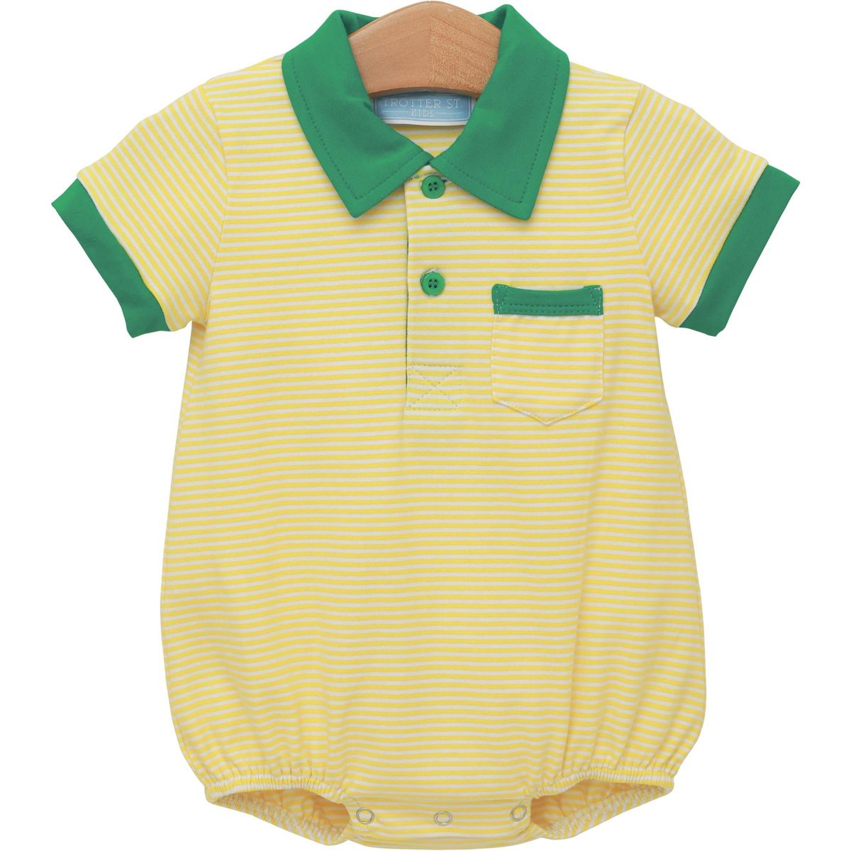 Trotter Street Kids Archie Bubble - Yellow Stripe/Green - Persnickety Shop
