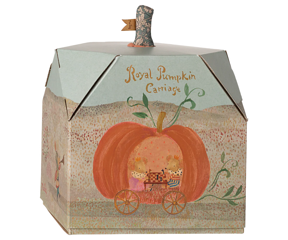 Maileg Pumpkin Carriage - Mouse - Persnickety Shop