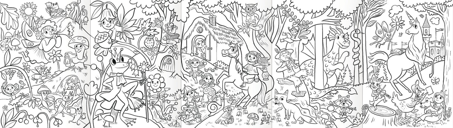 Eeboo Magical Creature Color Pencil Mini Mural - Persnickety Shop