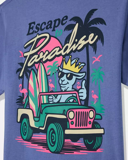 Goat Escape to Paradise T-shirt: Iris - Persnickety Shop