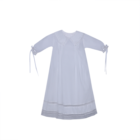 White Sidney Christening Gown - Persnickety Shop