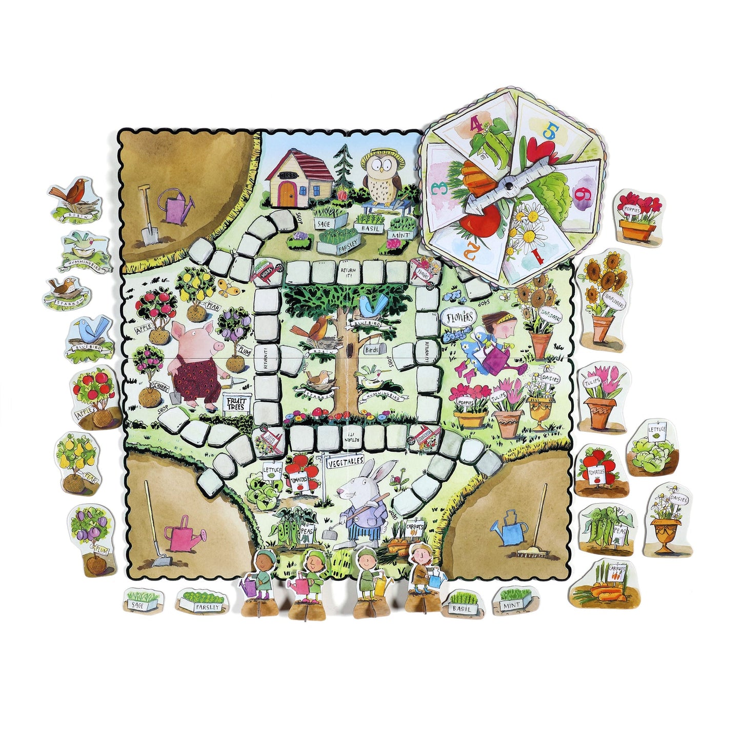 Eeboo Gathering a Garden Board Game - Persnickety Shop