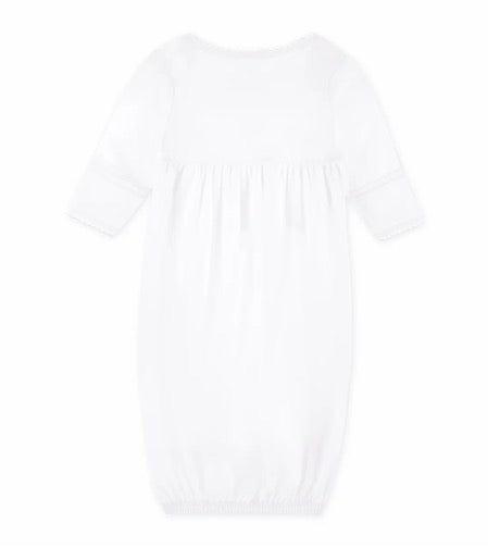 Magnolia Baby Noah's Ark Hand-Embroidered Gathered Gown - Pink - Persnickety Shop