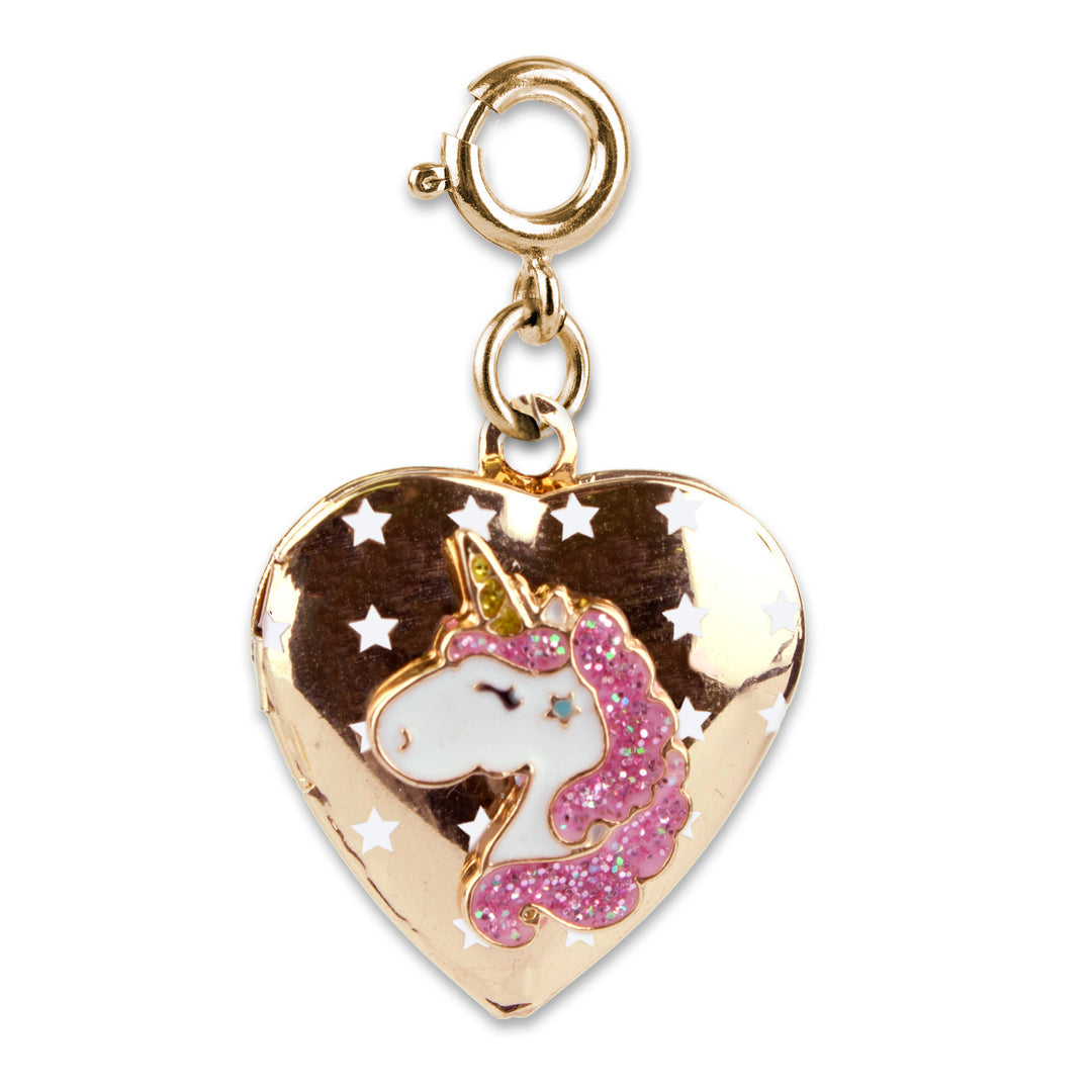 Gold Unicorn Locket Charm - Persnickety Shop