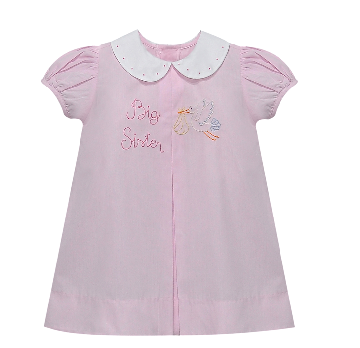 Sydney Dress-Big Sister w/Stork - Persnickety Shop