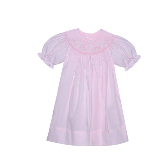 Pink Savannah Bishop Dress -Cross - Persnickety Shop