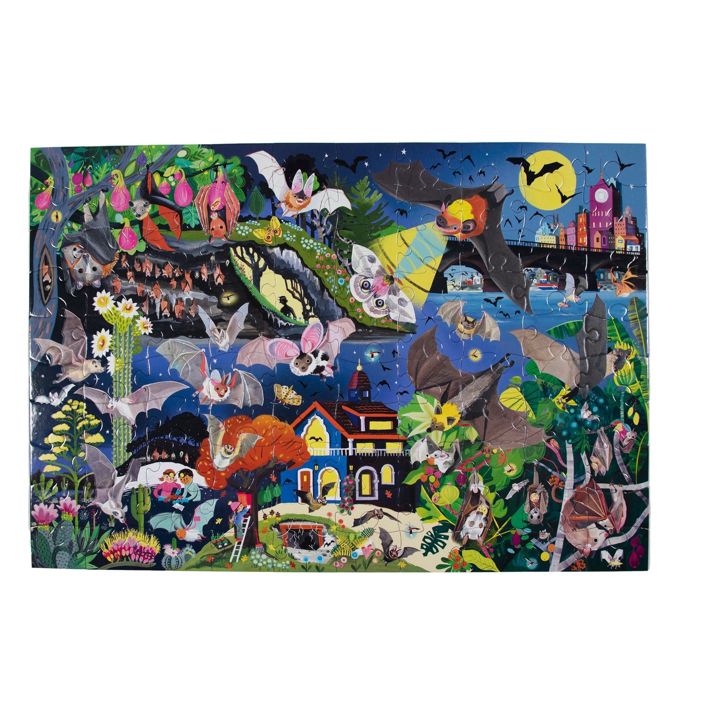 Eeboo Love of Bats 100 Piece Puzzle - Persnickety Shop