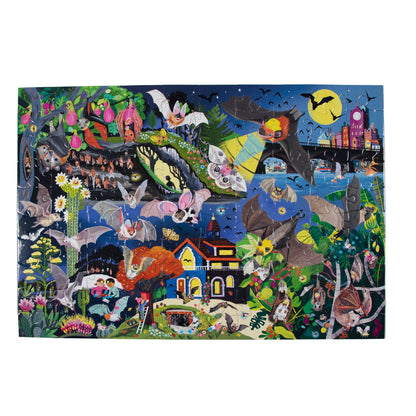 Eeboo Love of Bats 100 Piece Puzzle - Persnickety Shop