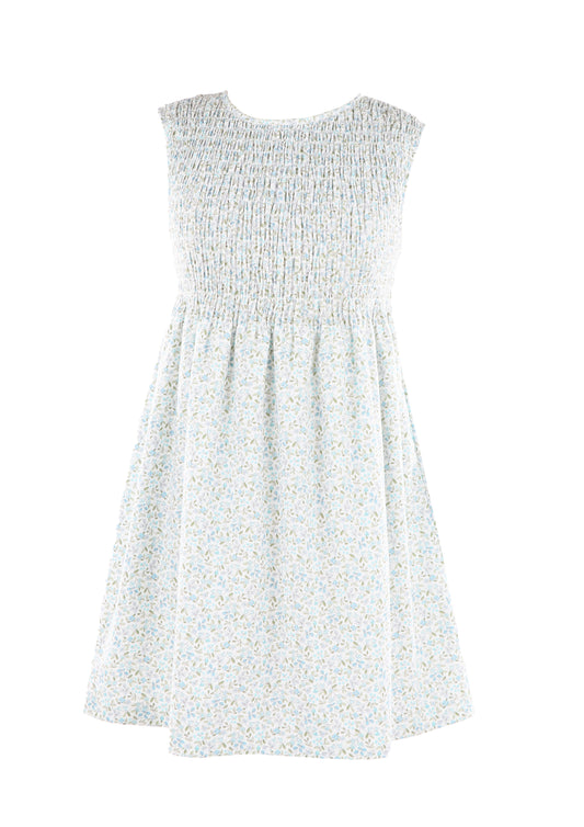 Gabby Tween Style- The Emma  Dress- Blue - Persnickety Shop