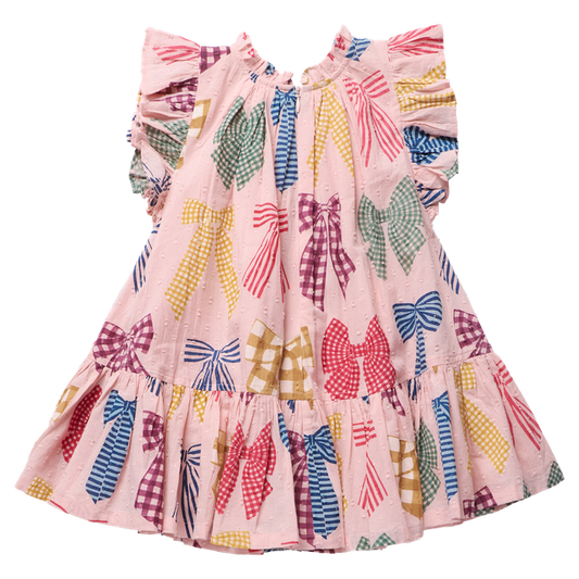 Pink Chicken Harper Dress - Patterned Bows