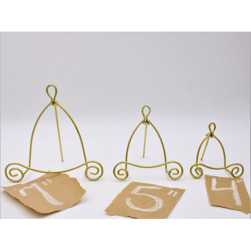 5x1x5" Gold Scroll Easel - Persnickety Shop