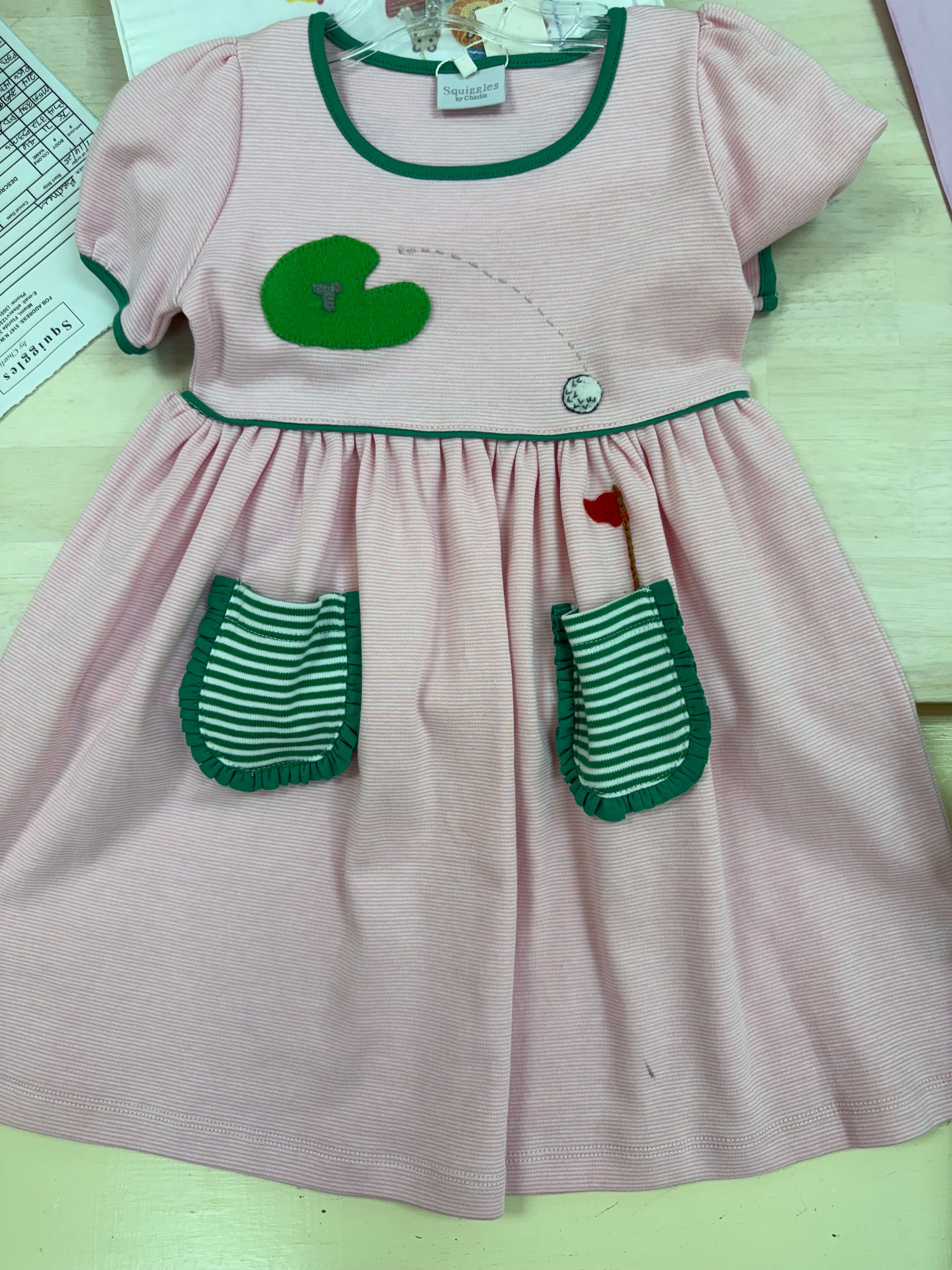 Squiggles Sweet Tee Time Pink Golf Dress - Persnickety Shop