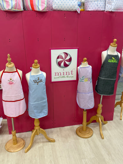 Oh! Mint Skipper Seersucker Art Smock For Kids - Persnickety Shop