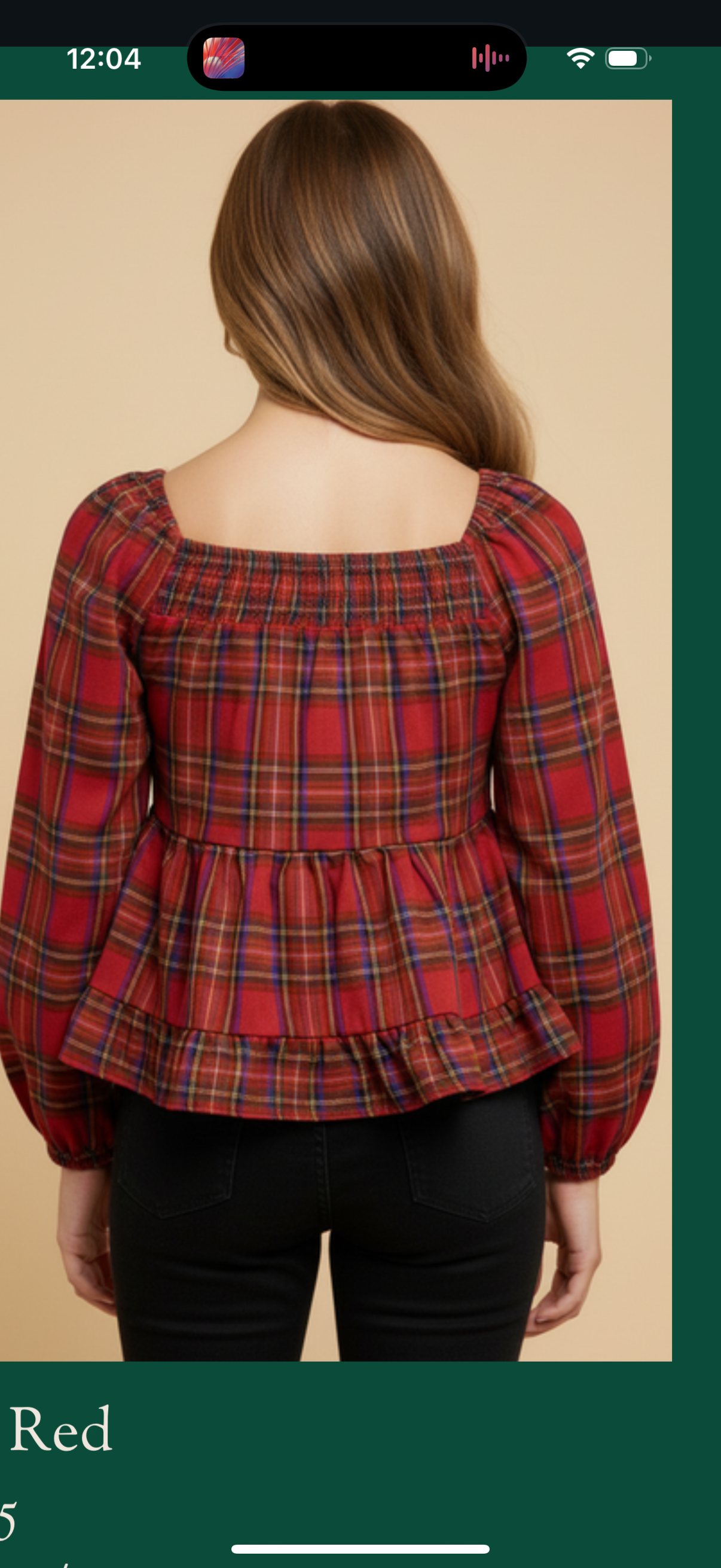 Hayden Holiday Plaid Smocked Peplum Top – Tween Girls - Persnickety Shop