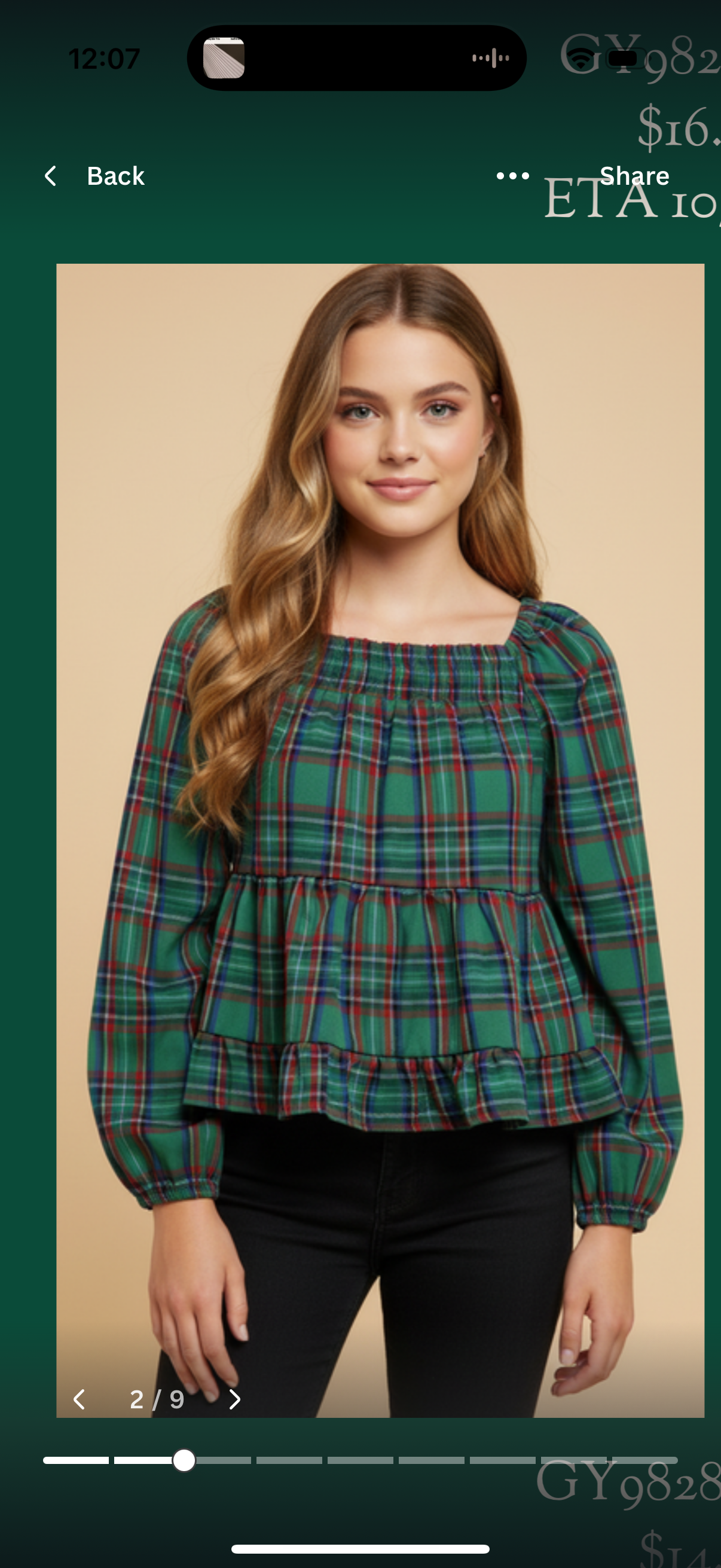 Hayden Holiday Plaid Smocked Peplum Top – Tween Girls - Persnickety Shop