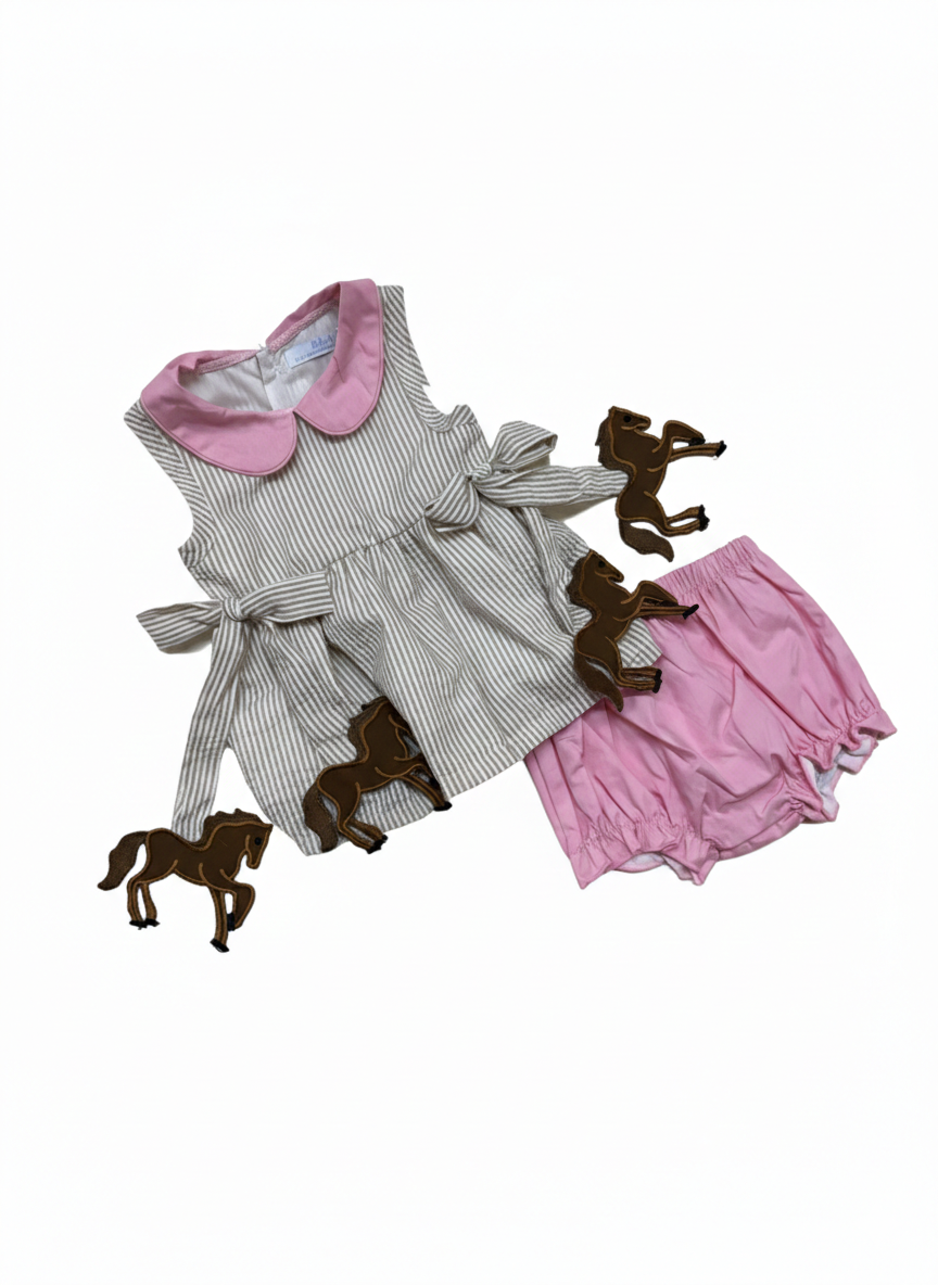 City Beautiful Horse Side Tag Bloomer Set - Persnickety Shop