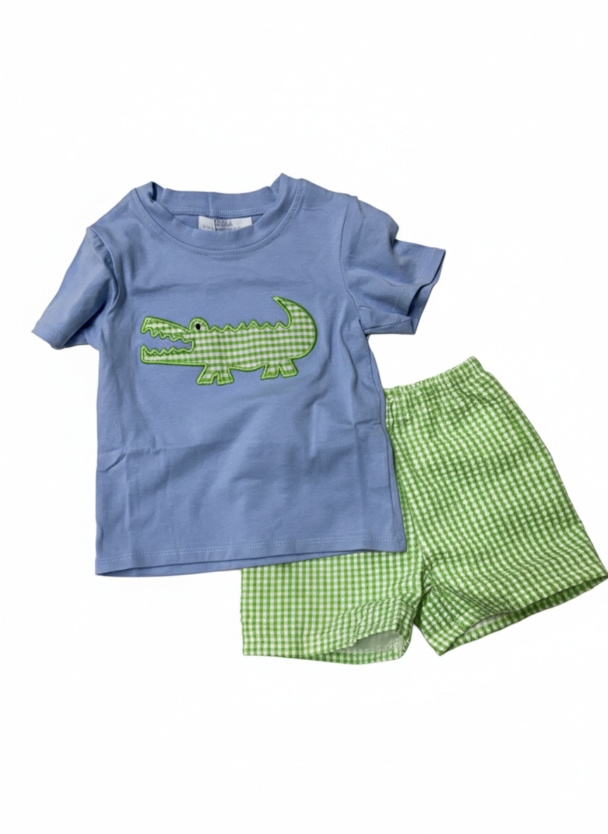 City Beautiful Alligator Boy Short Set - Persnickety Shop