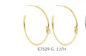 Delicate Hoop Knot Accent Gold - Persnickety Shop