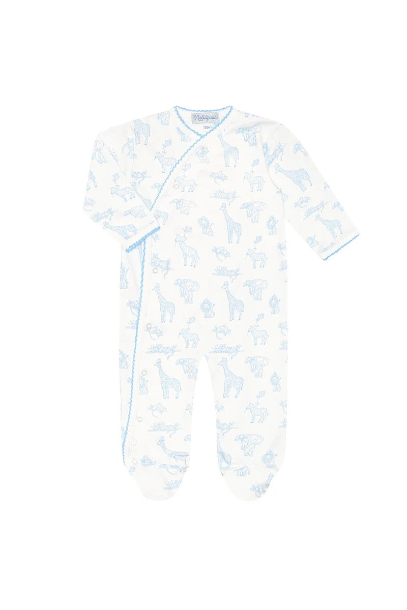 Nellapima Blue Safari Crossover Footie